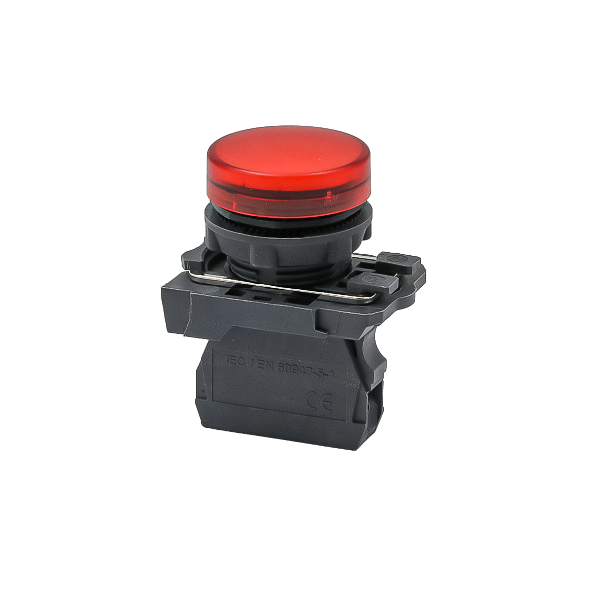 Лампа сигнальная красная, 220V AС/DC, IP65, пластик