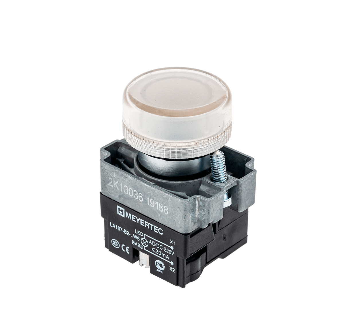 Сигнальная лампа белый, 220V AC/DC