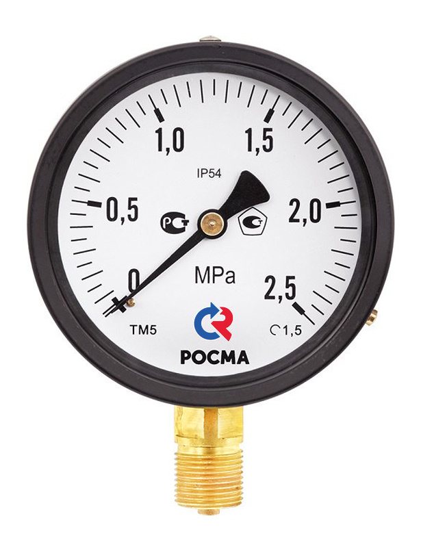 Манометры ТМ-510 IP54 и ТМ-610 IP54 с по­вы­шен­ной пы­ле­вла­го­защи­щен­ностью