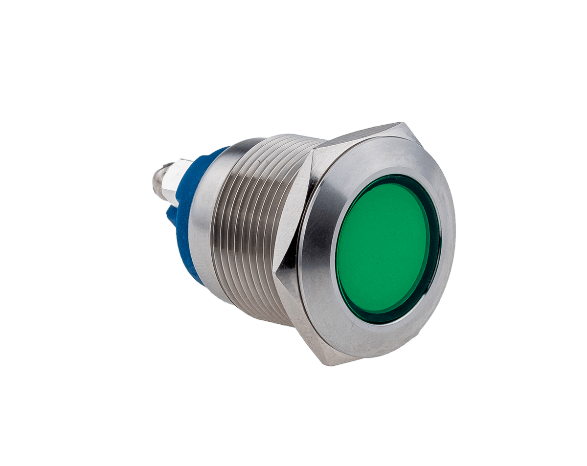 Сигнальная лампа зеленая, 24В AC/DC, IP67