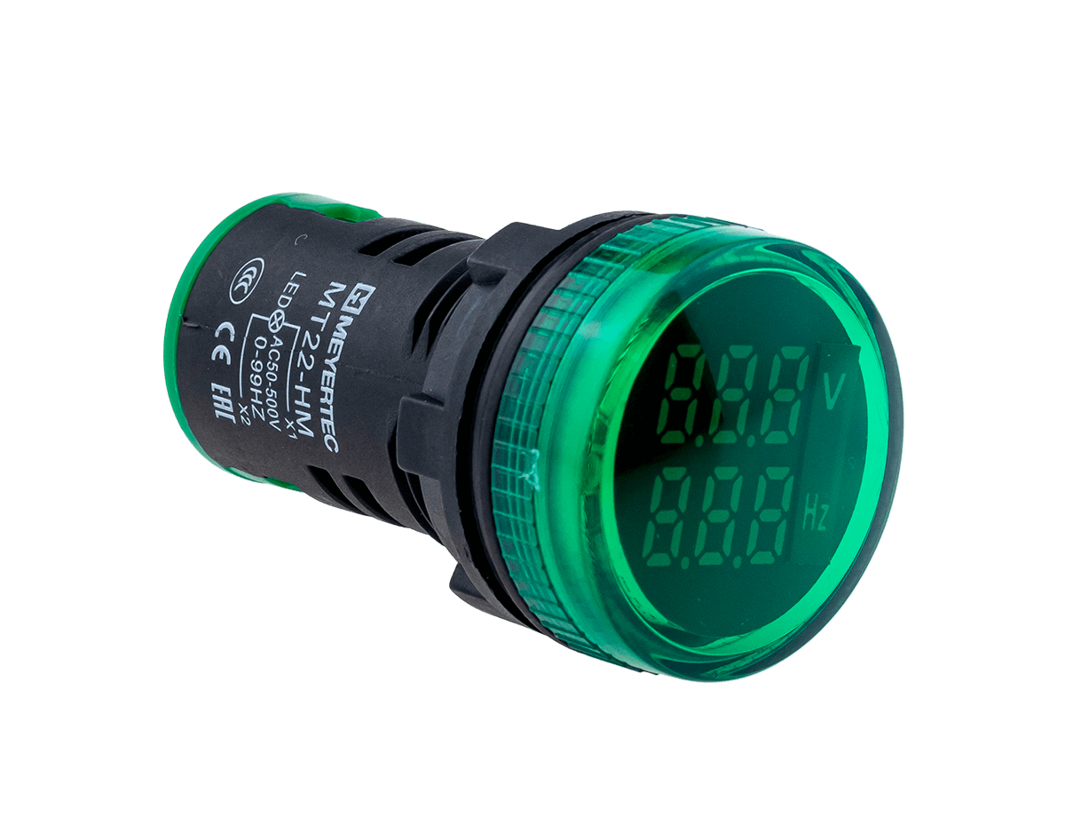 Индикатор напряжения и частоты, зеленый