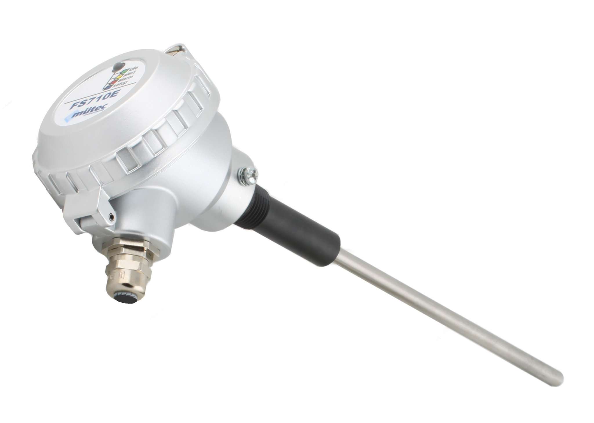 Датчик пыли, зонд L=85 мм, -20 +150 С, Pmax=2 bar, 24 VDC, IP 65, соединение- резьба 1/2" NPT пластик, выходной сигнал- реле DPDT, кабель 2 метра