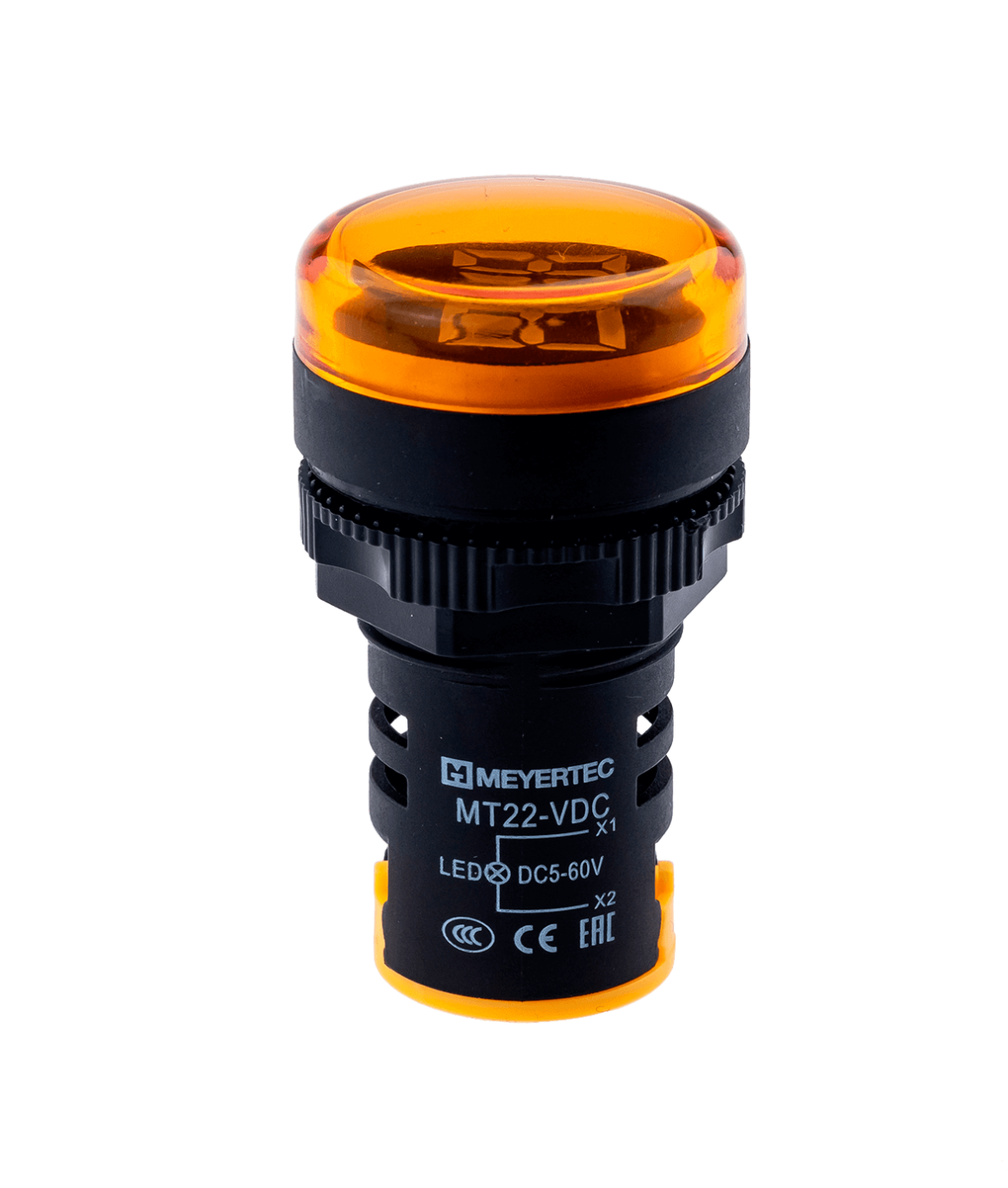 Индикатор напряжения, 5-60V DC, желтый