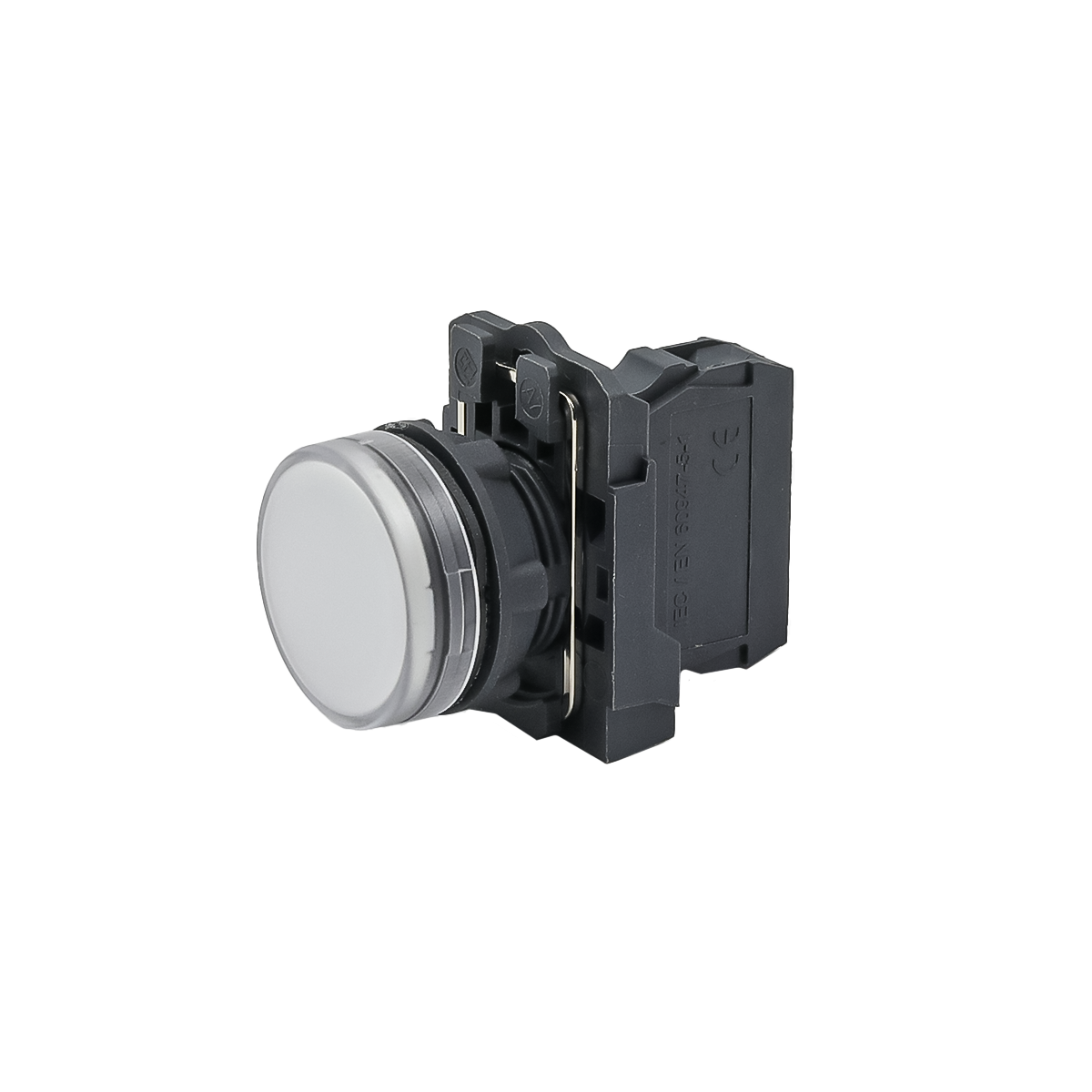 Лампа сигнальная белая, 24V AС/DC, IP65, пластик