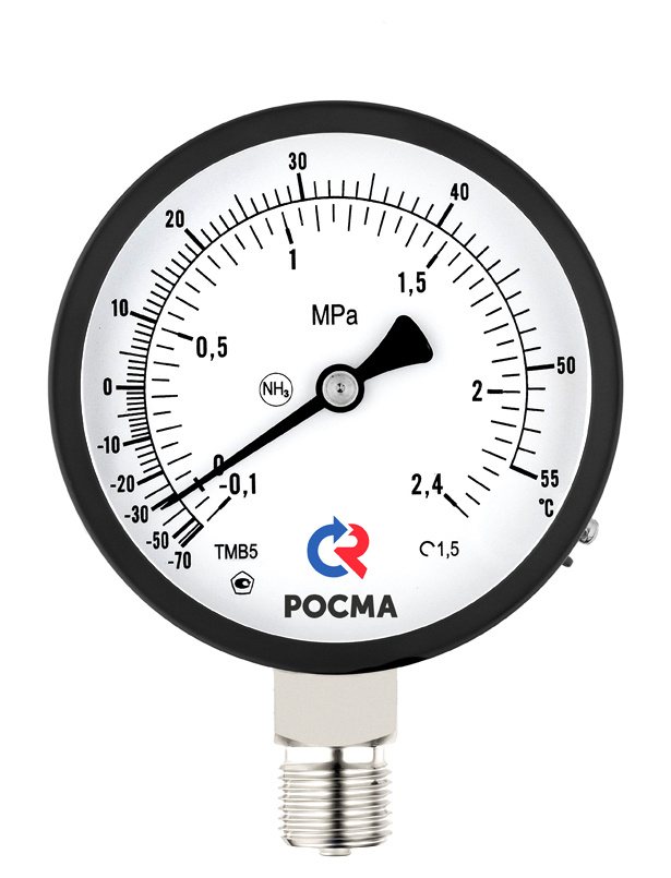 Манометры аммиачные ТМ-511 NH3 и ТМ-611 NH3