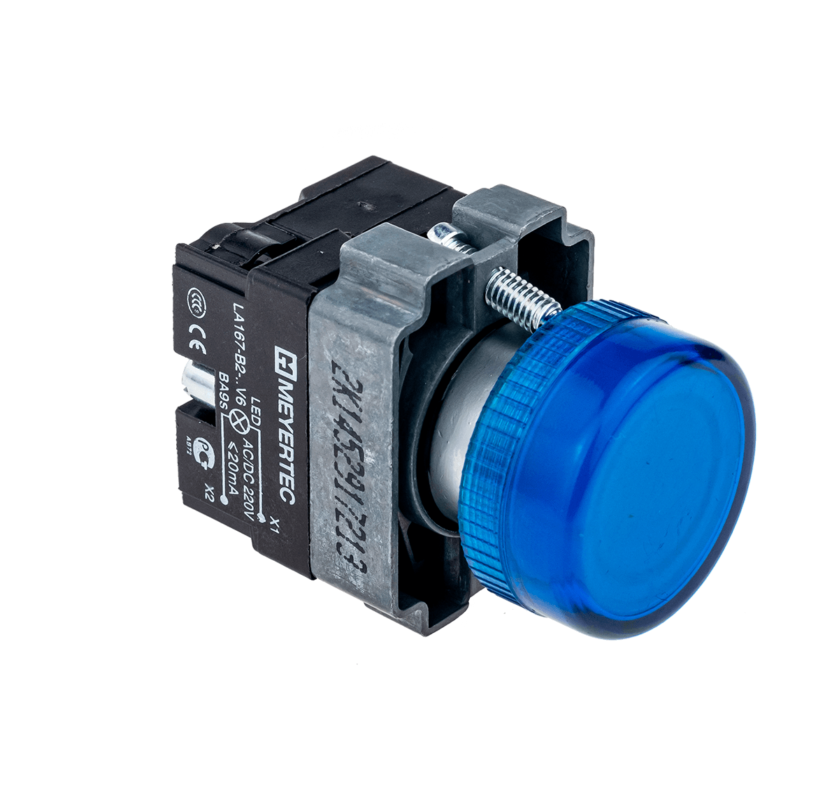 Сигнальная лампа синий, 220V AC/DC