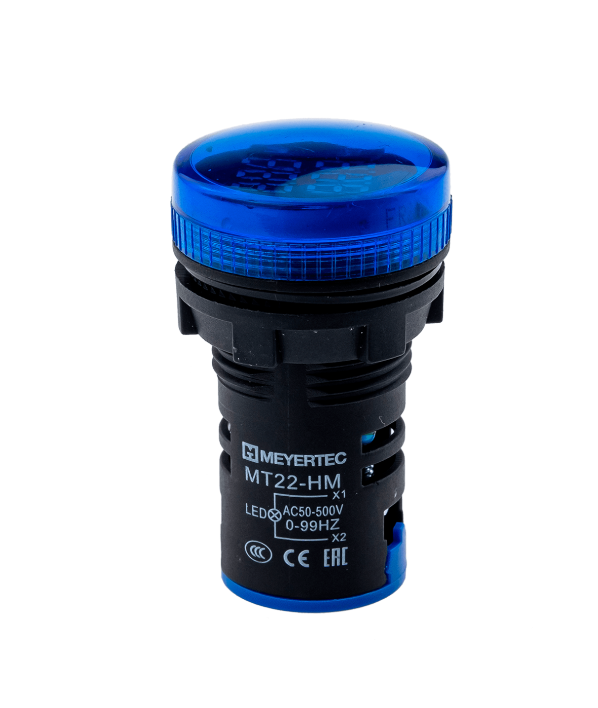 Индикатор напряжения и частоты, синий