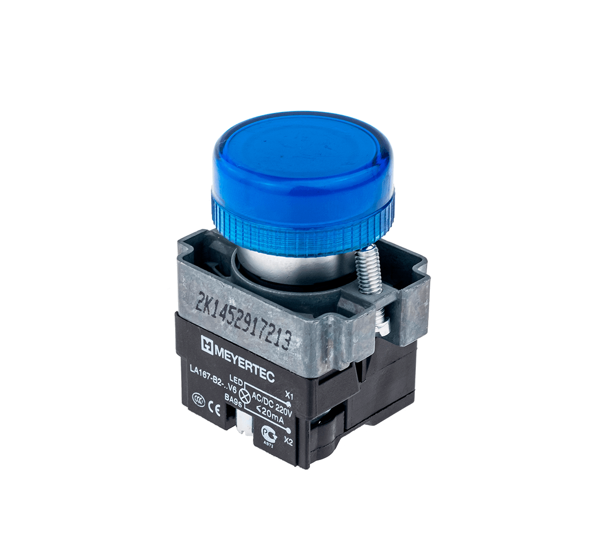 Сигнальная лампа синий, 220V AC/DC