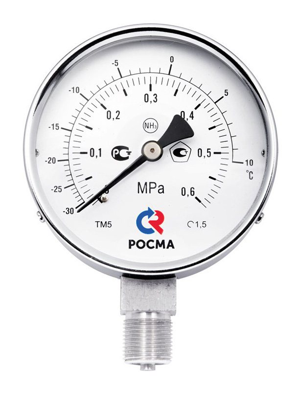 Манометры аммиачные ТМ-511 NH3 и ТМ-611 NH3