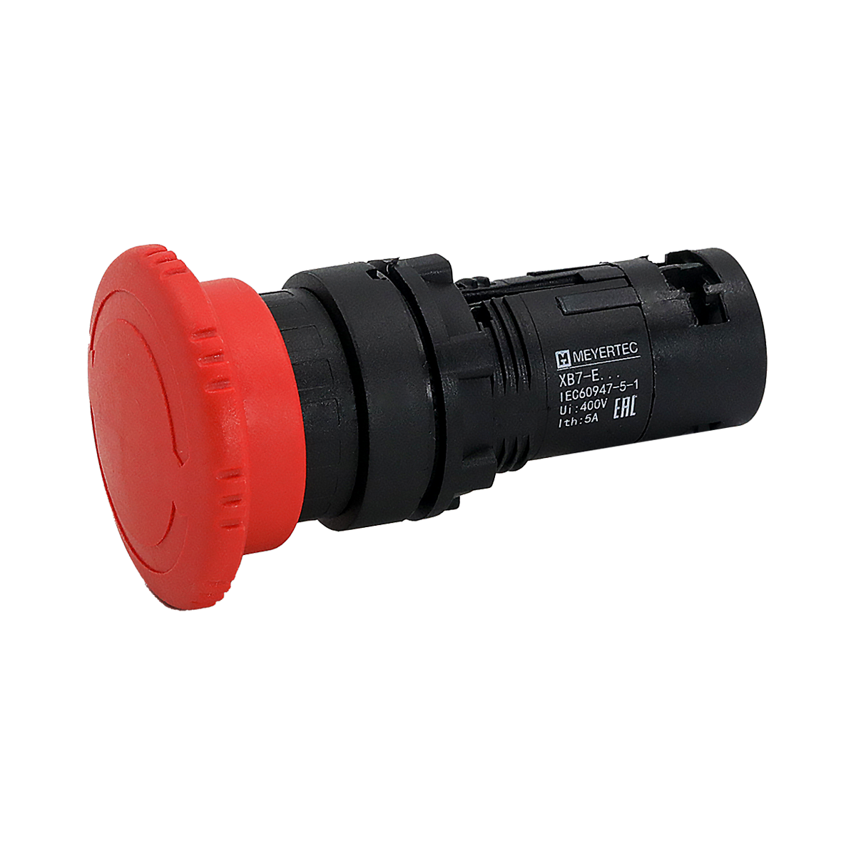 Кнопка грибовидная красная, возврат поворотом c фиксацией, Ø 40 мм,  1NC, IP54, пластик