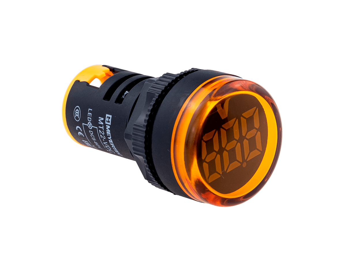 Индикатор напряжения, 5-60V DC, желтый