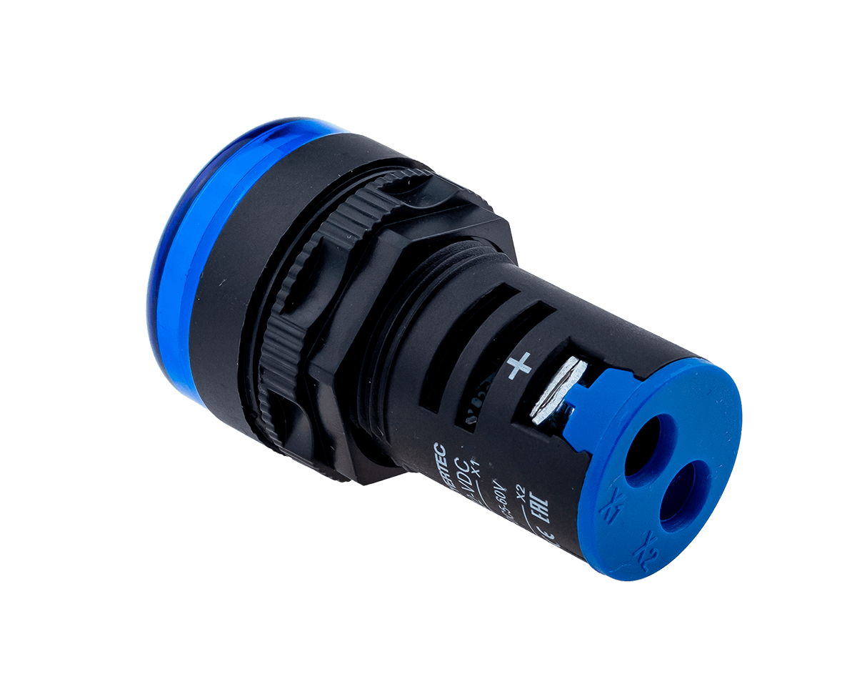 Индикатор напряжения, 5-60V DC, синий