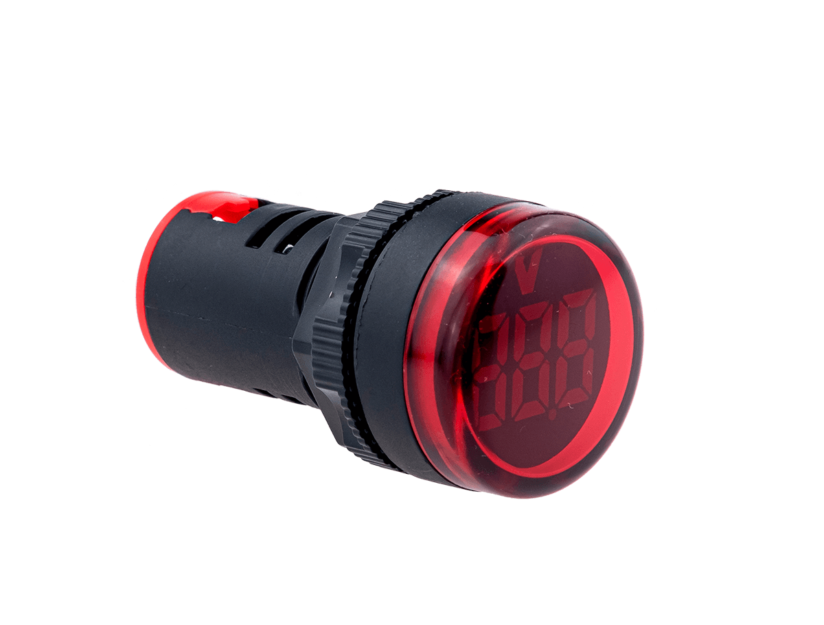 Индикатор напряжения, 5-60V DC, красный