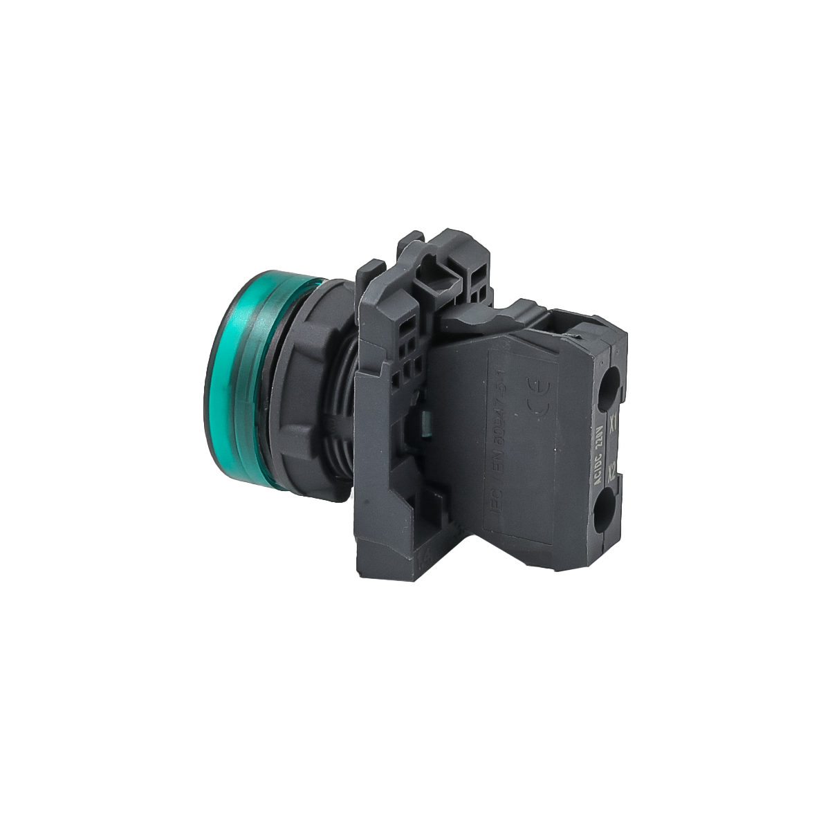 Лампа сигнальная зеленая, 220V AС/DC, IP65, пластик