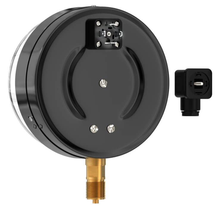 Вакуумметры, мановакуумметры, манометры электроконтактные пылевлагозащищенные ДВ2005ф, ДА2005ф, ДМ2005ф IP53 (Диаметр: 160 мм)