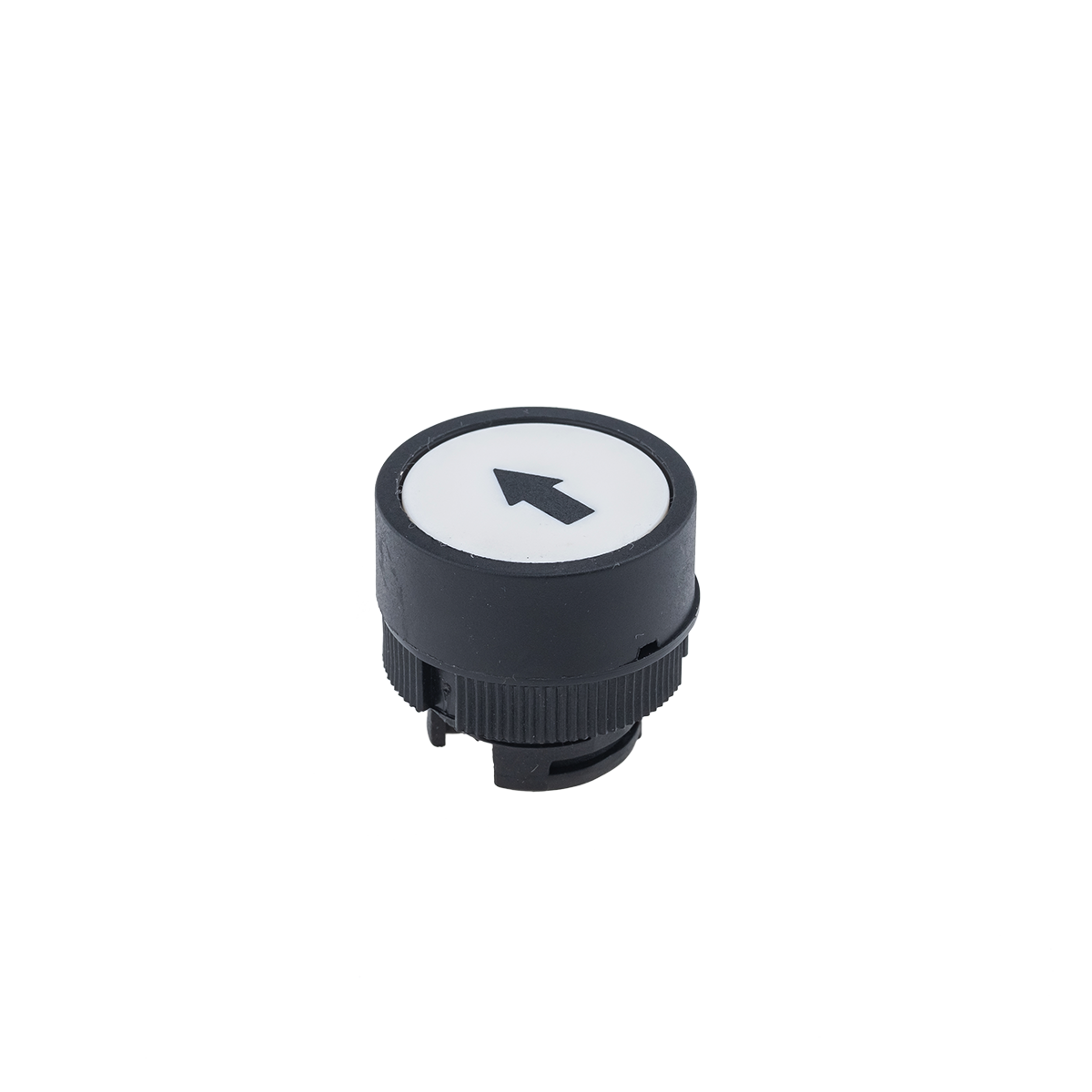 Головка кнопки белый "стрелка вверх", пластик