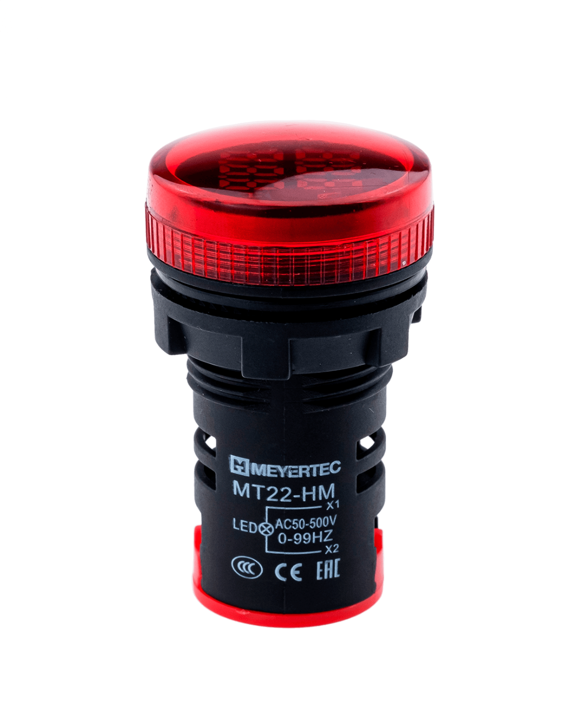 Индикатор напряжения и частоты, красный