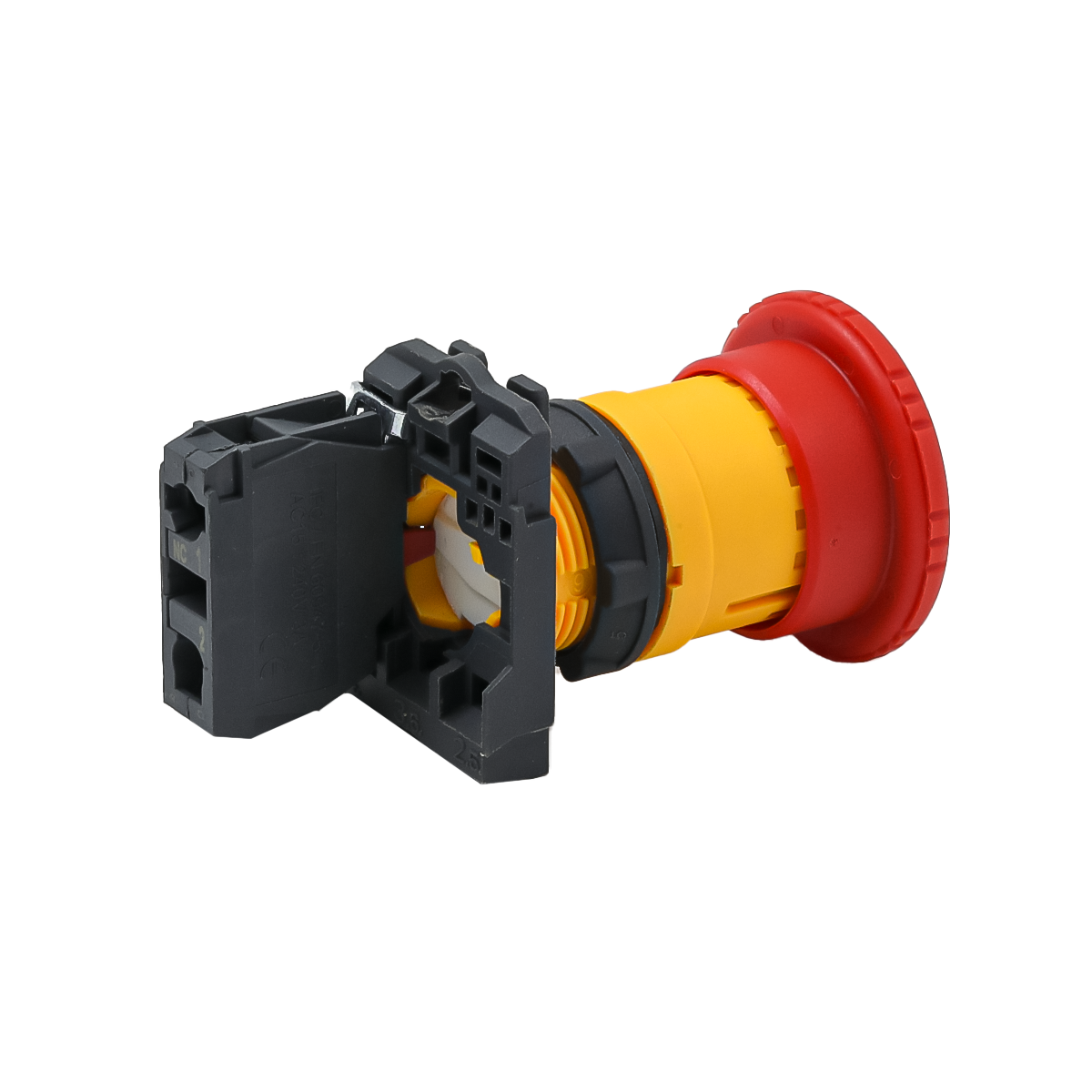 Кнопка грибовидная аварийной остановки, красная, 40 мм, возврат поворотом с фиксацией, 1NC, IP65, пластик