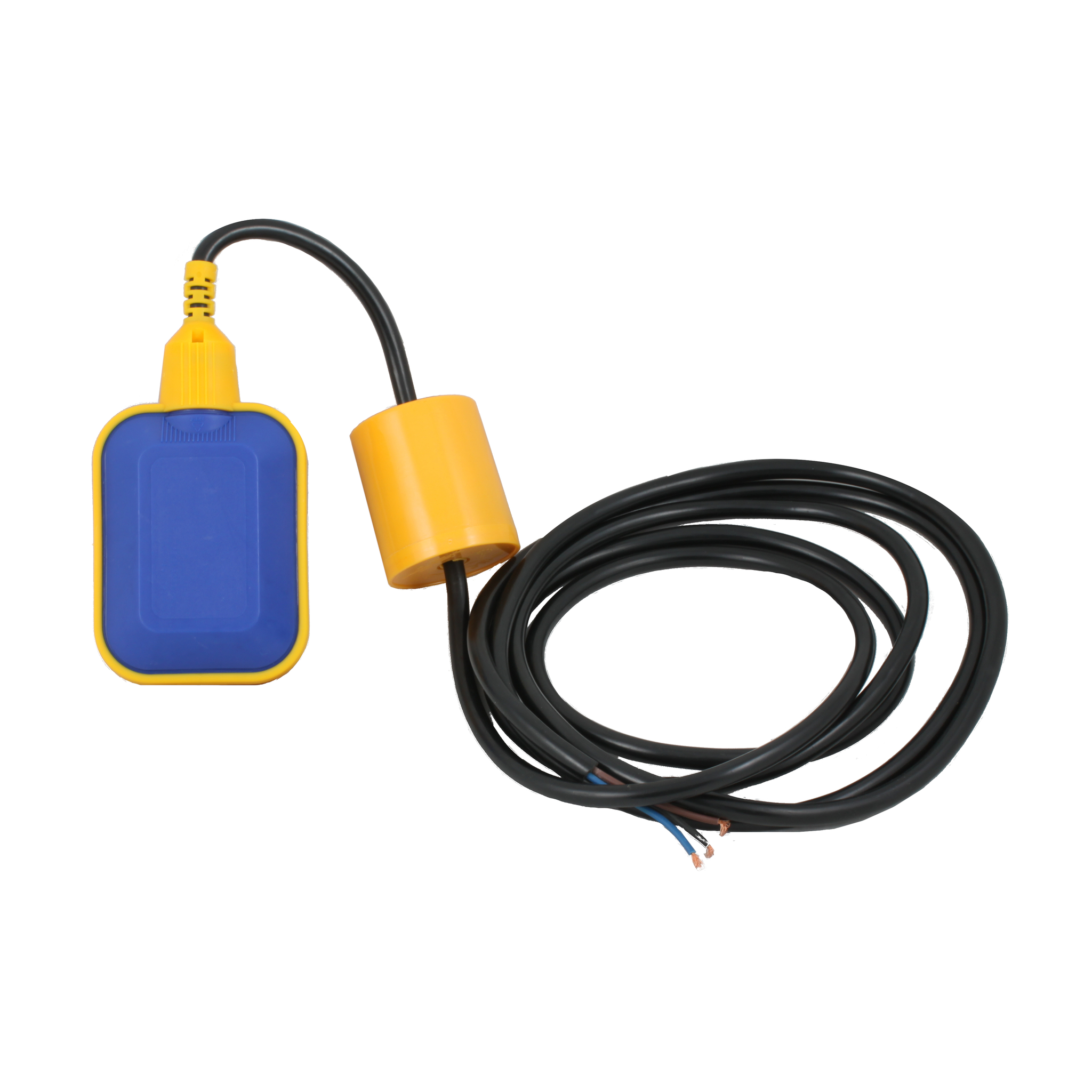 Поплавковый датчик уровня жидкости, исполнение на кабеле 5 м, -10 +80 С, поплавок, кабель- полипропилен