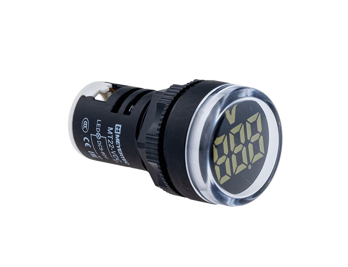 Индикатор напряжения, 5-60V DC, белый
